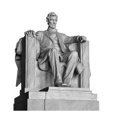 Lincoln Monument Cardboard Cutout