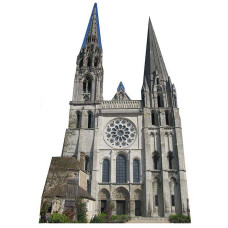 Chartres Cathedral Cardboard Cutout