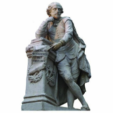 William Shakespeare There Is No Darkness Statue Cardboard Cutout