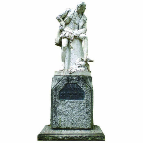William Shakespeare Sitting Statue Cardboard Cutout